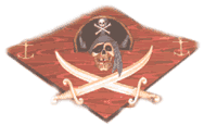 "Ya' come seekin' adventure with salty ol' Pirates, eh.  Well, you've come to the proper place.  Now hold on tight, with both hands if you please.  And remember, dead men tell no tales"  